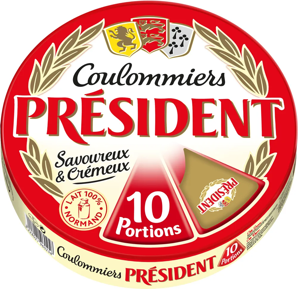 PRESIDENT COULOMMIERS 10 PORTIONS 31% 350g
