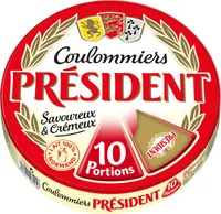 PRESIDENT COULOMMIERS 10 PORTIONS 31% 350g