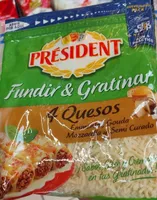 Fundir y gratinar 4 quesod