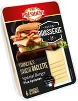 Raclette president tranches facon brasserie 180g