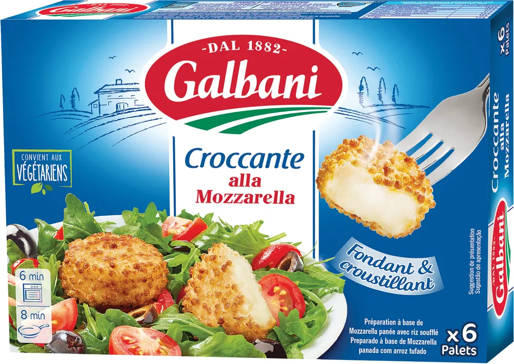 CROCCANTE ALLA MOZZARELLA GALBANI 150G X6 (6 paletsx25g)