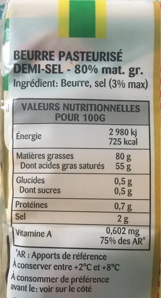 Président Beurre Tendre Demi-sel 2x250g Prix Choc
