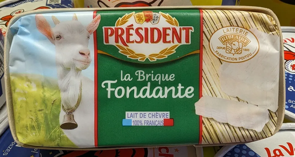 PRESIDENT BRIQUE FONDANTE CHEVRE 150g
