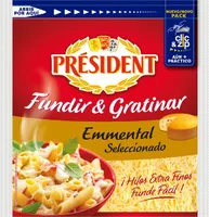Queso rallado emmental para fundir y gratinar