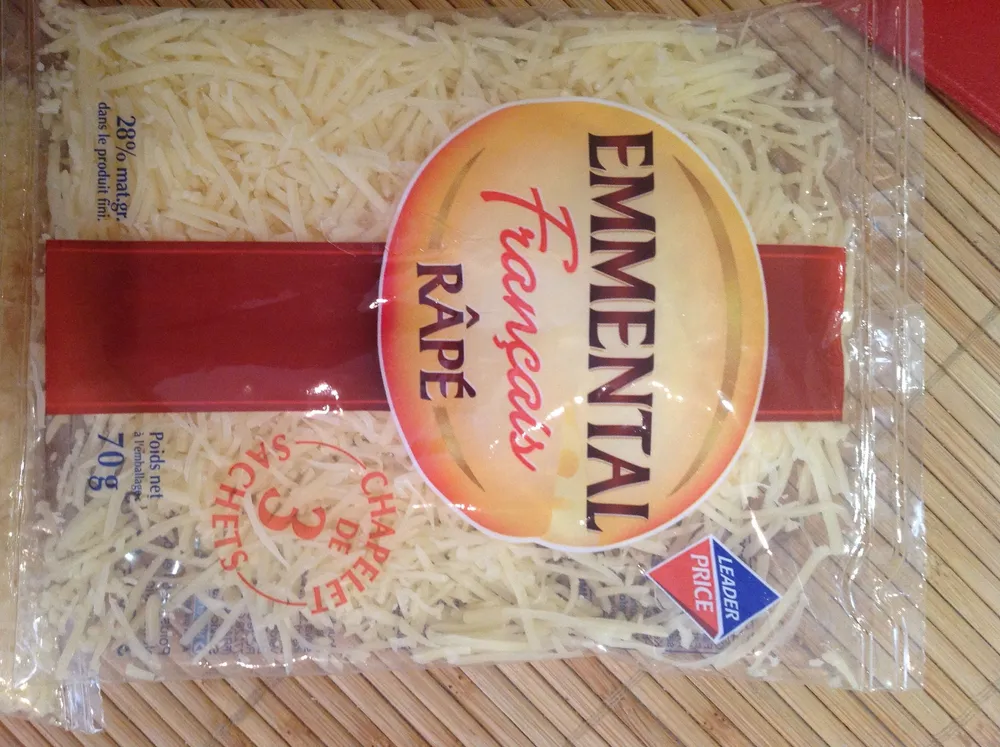 Emmental Râpé (28 % MG)