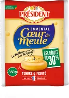 President emmental cœur de meule sel reduit 30% 350g