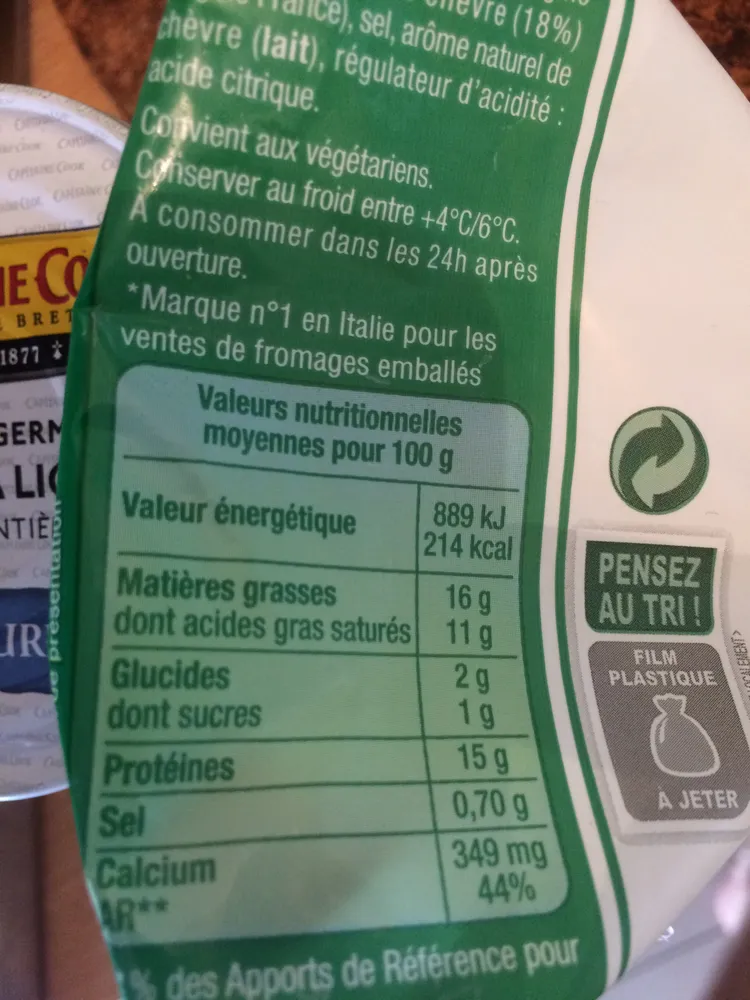 Fromage à pâte filée au lait de vache et à la crème de chèvre