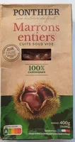 Marrons entiers cuits sous vide