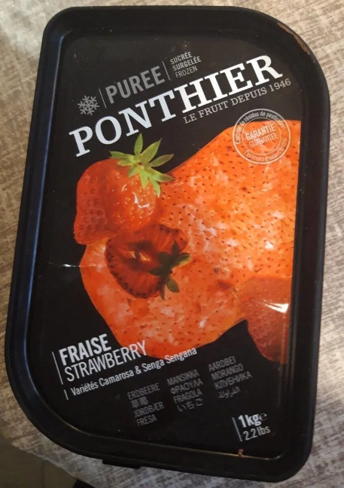 Ponthier Frozen Strawberry Puree