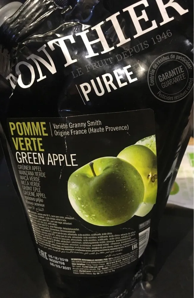 Ponthier puree pomme verte