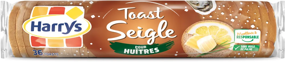 Toasts au seigle pour huitres