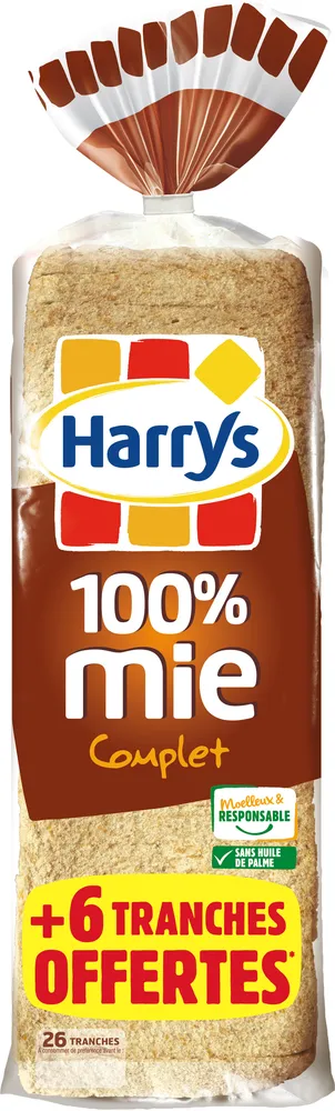 Pain 100% mie complet +6tranches