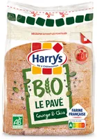 Harrys pain de mie pave bio aux graines de chia et courge 250g