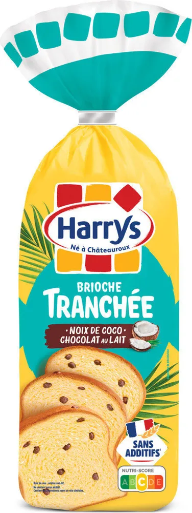 Brioche Tranchée Noix de Coco, Chocolat au Lait