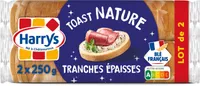 Lot de 2 toasts nature te