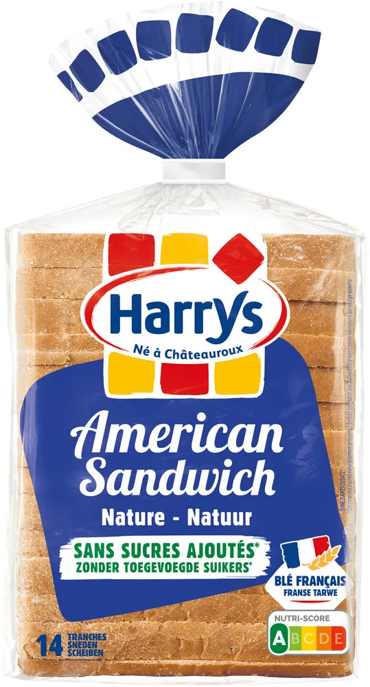 American Sandwich Nature Sans Sucres Ajoutés 550G
