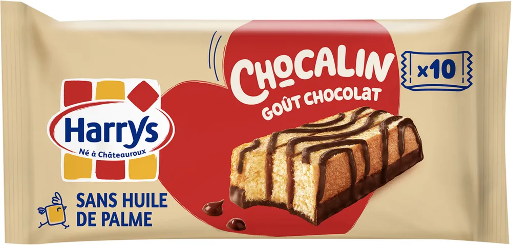 Goûter cacao et chocolat chocalin sans huile de palme 350g x10