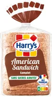 Pain de mie american sandwich complet sans sucres ajoutés 600g