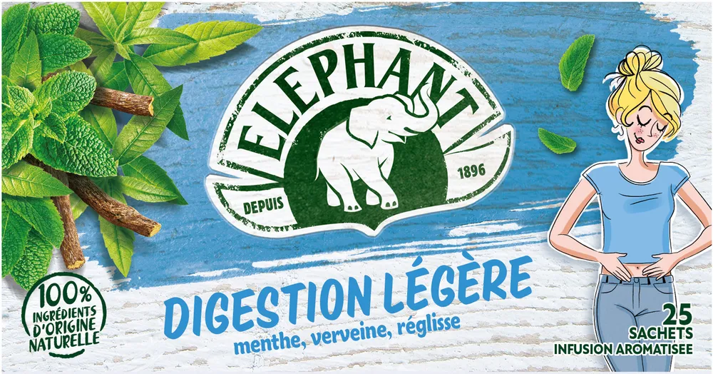 Elephant Tisane Digestion Légère 25 Sachets