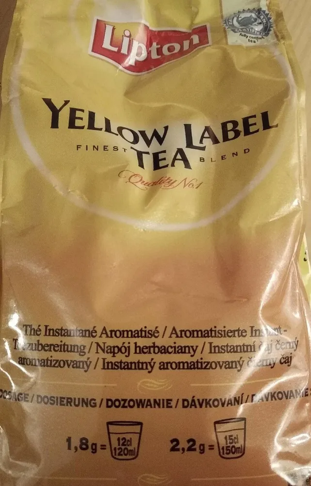 Yellow label tea