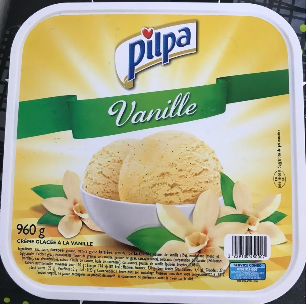 Crème glacée vanille