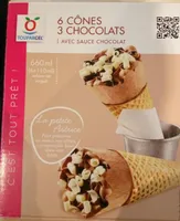 6 cônes 3 chocolats