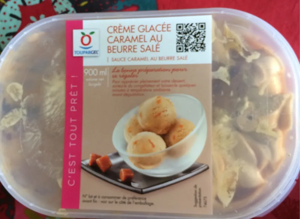 Creme glacee caramal au beurre salé