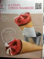Cônes citron framboise