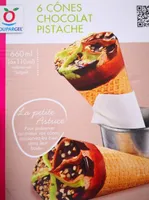 Cones chocolat pistache