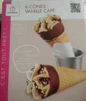 Cône vanille café