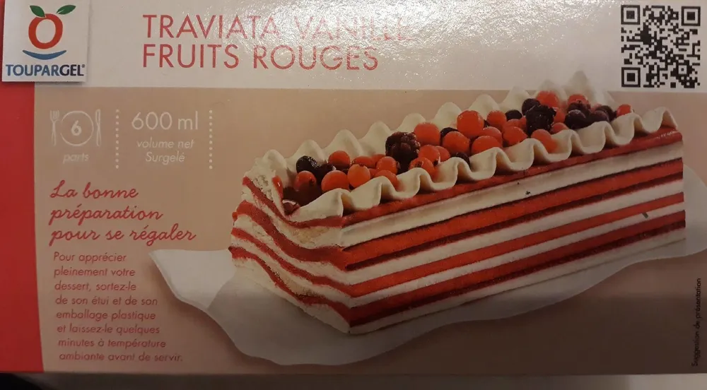 Traviata vanille fruit rouge