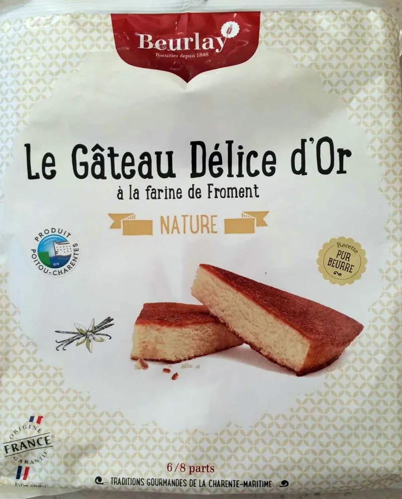 Le Gâteau Délice d'Or Nature