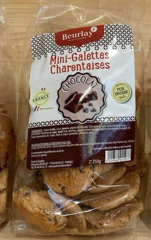 Mini galettes charentaises chocolat