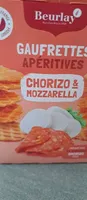 Gaufrettes apéro au chorizo et mozza
