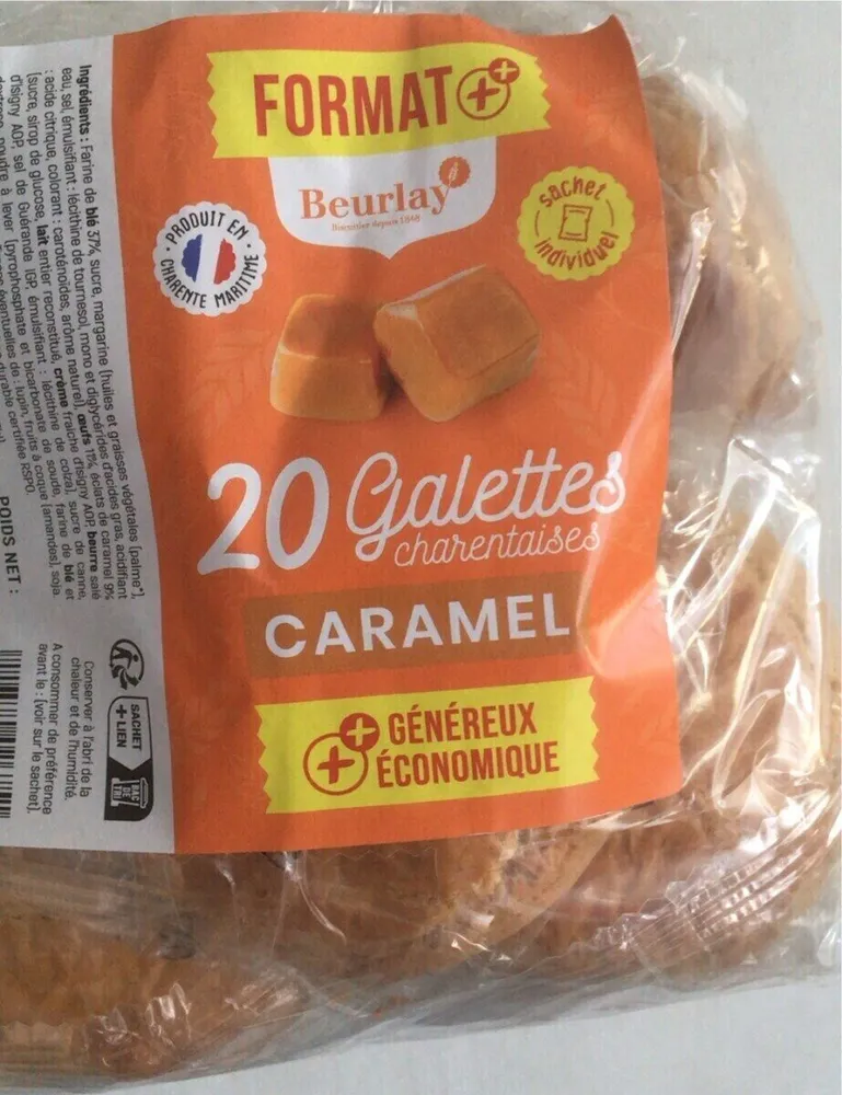20 galettes charentaises caramel