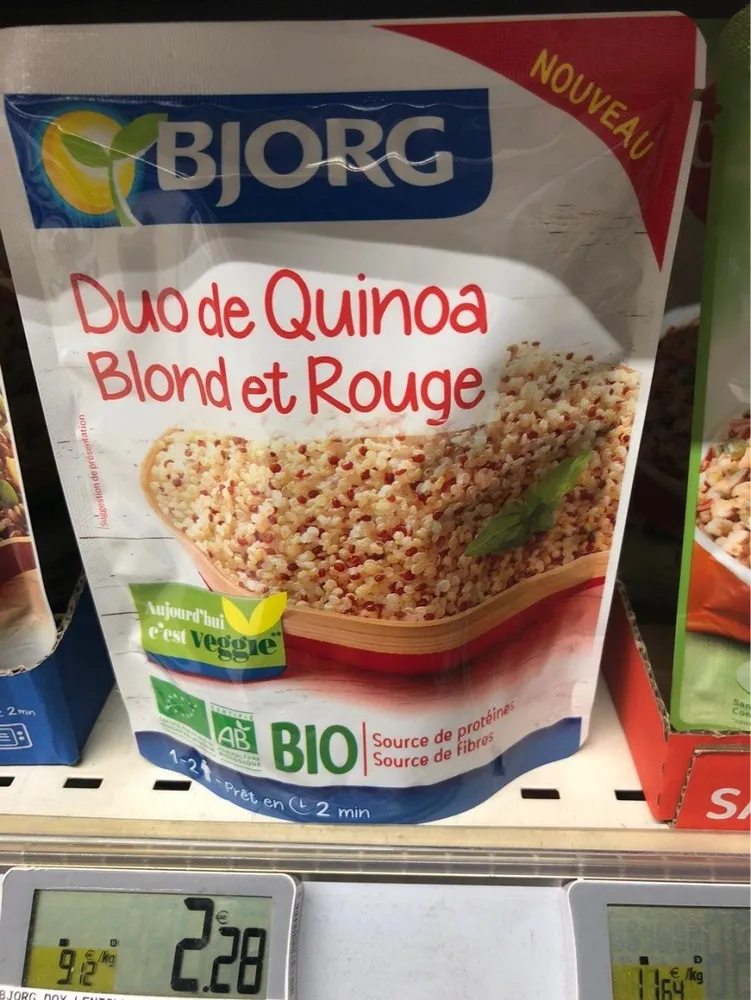 Duo de quinoa blond et rouge