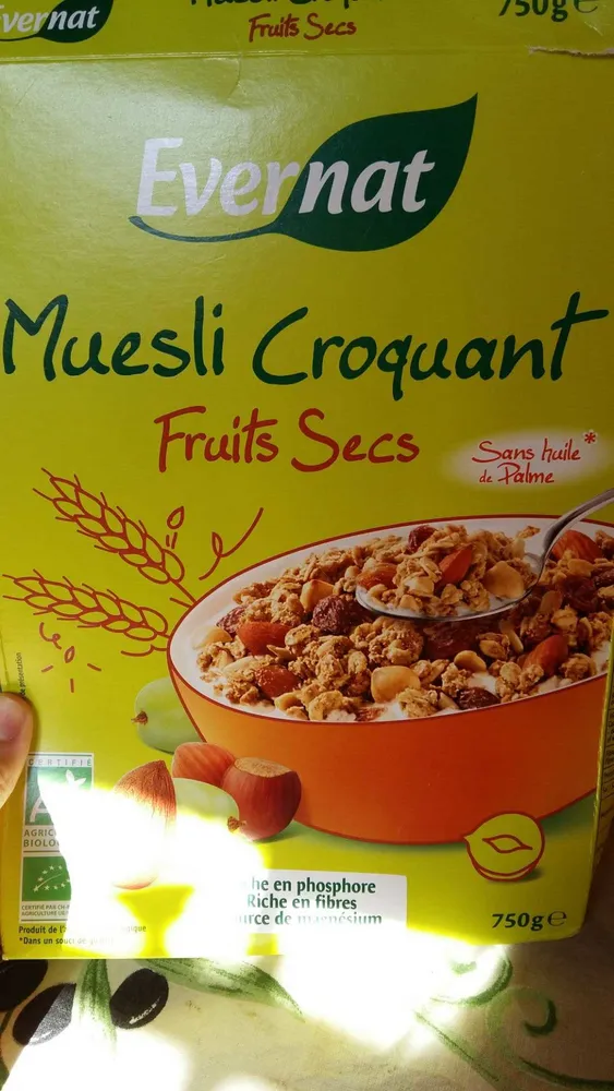 Müesli Croquant Fruits Secs