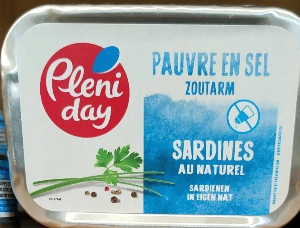 Sardines au naturel