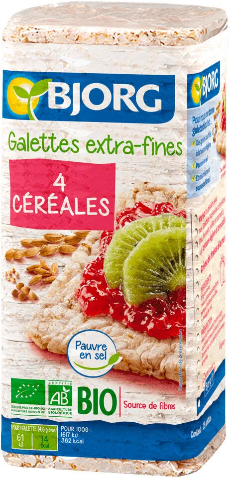 Galettes 4 céréales extra fines