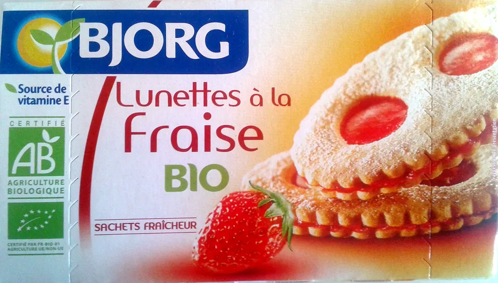 Lunettes à la fraise bio