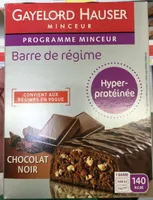 Barre de régime hyper-protéinée Chocolat Noir
