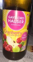 Cranberry sans sucres ajoutés