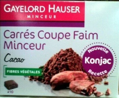 Carrés coupe faim minceur Cacao Gayelord Hauser