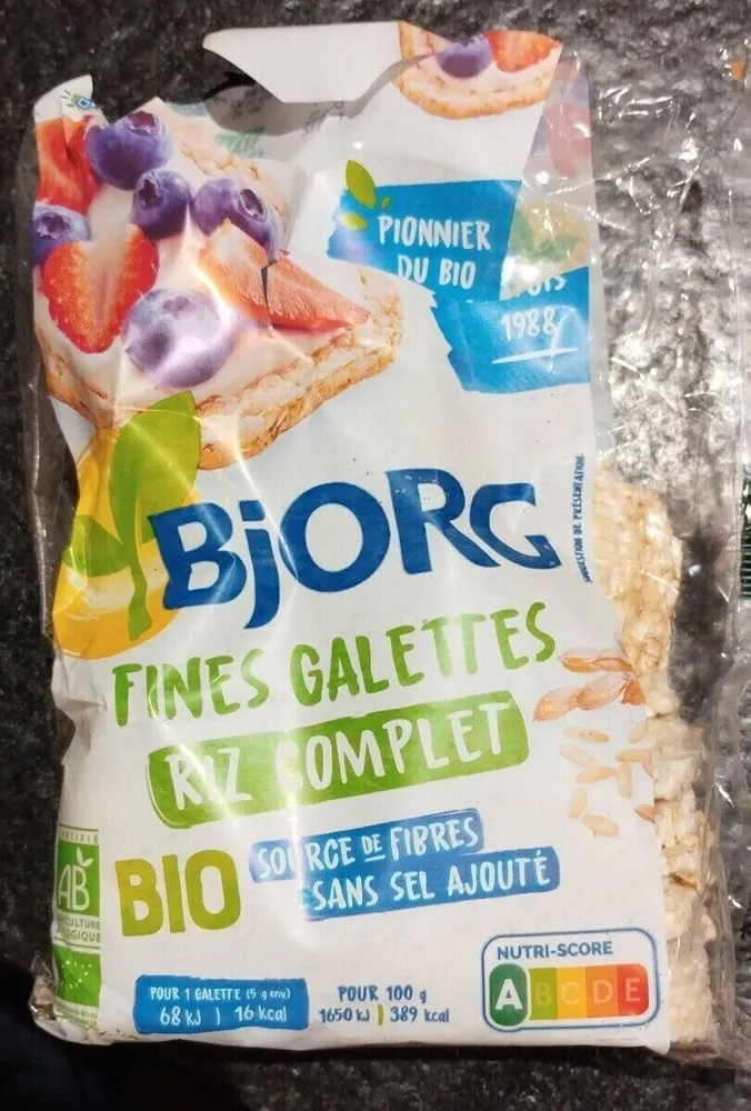 Fines galettes de riz bio