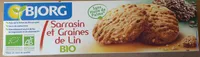 Biscuits Sarrasin et graines de lin bio