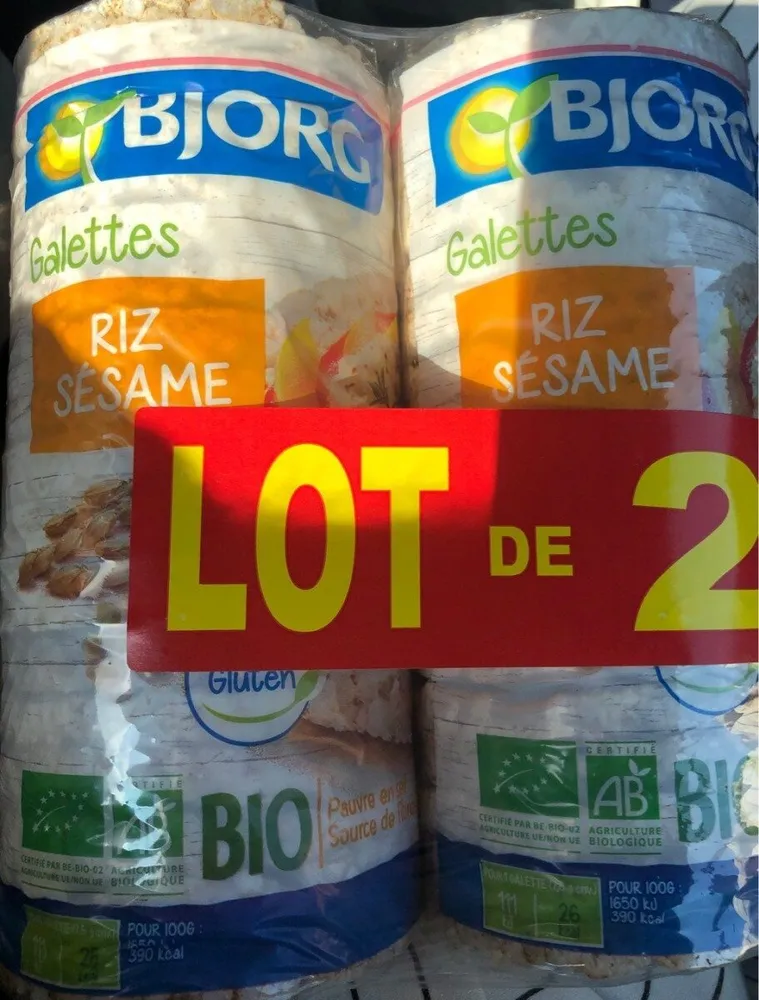 Galette riz sésame