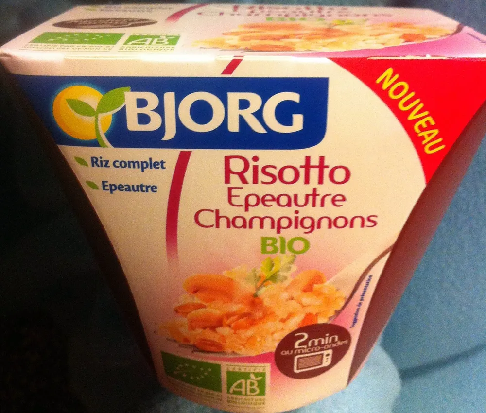 Risotto Epeautre Champignons Bio