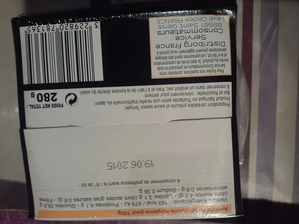 Bol de ramen saveur teriyaki
