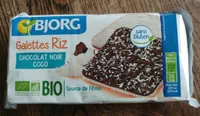 Lot 2 fines galettes chocolat coco bjorg