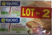 Fourrés au chocolat Lait Noisettes Bio